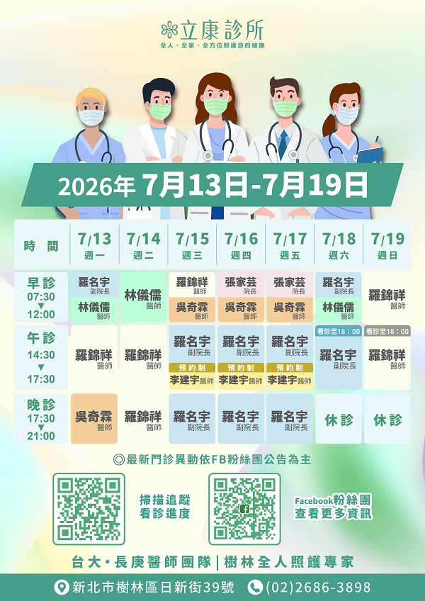立康診所 l 台大 ．長庚主治醫師團隊