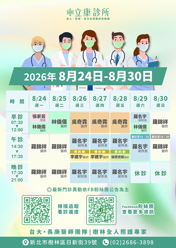 立康診所 l 台大 ．長庚主治醫師團隊